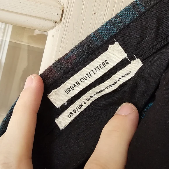 Urban Outfitters Abby Brushed Wool Plaid Pants - Picture 9 of 12